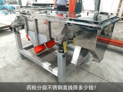 <b>藥粒分級不銹鋼直線篩多少錢？</b>